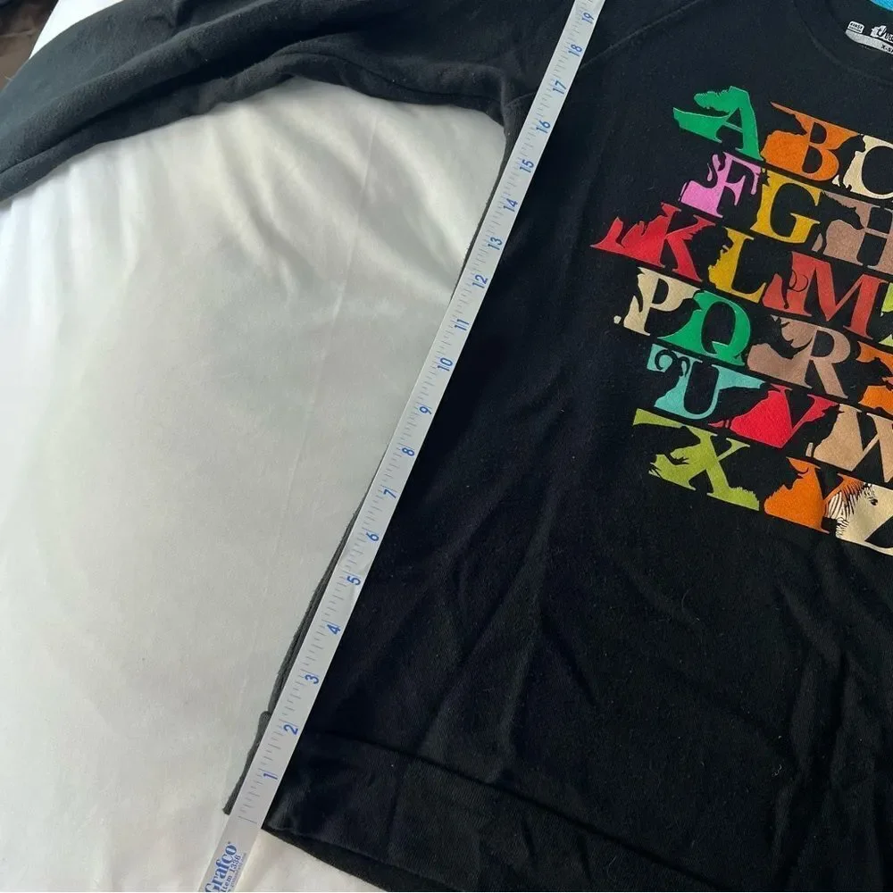 Threadless Alphabet Zoo Animals "Now I Know My XYZ" Sweatshirt - Picture 7 of 11